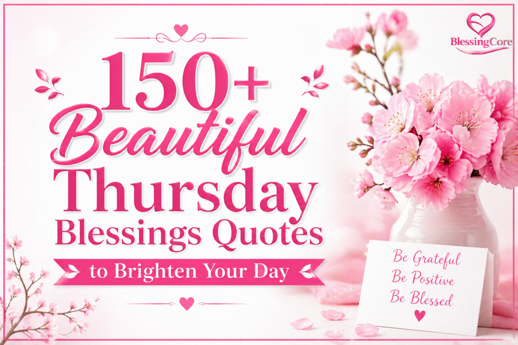 150+ Beautiful Thursday Blessings Quotes to Brighten Your Day