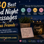 good night messages for various friends