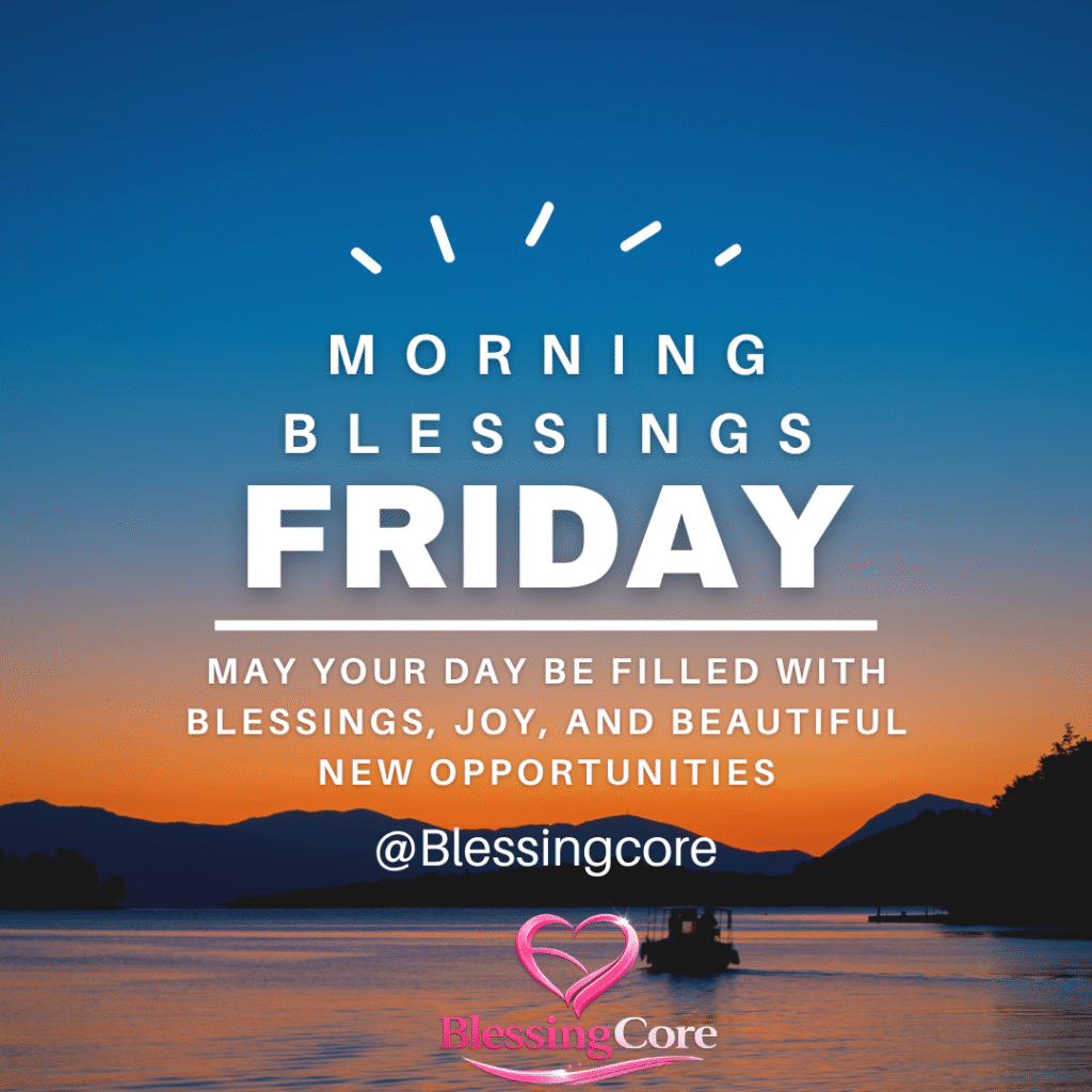 Good Morning Friday Blessings