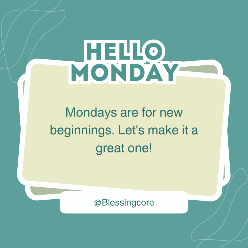 Powerful Monday Prayers