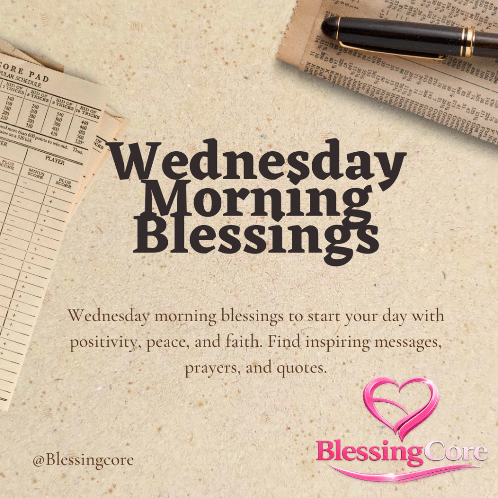 Wednesday Morning Blessings