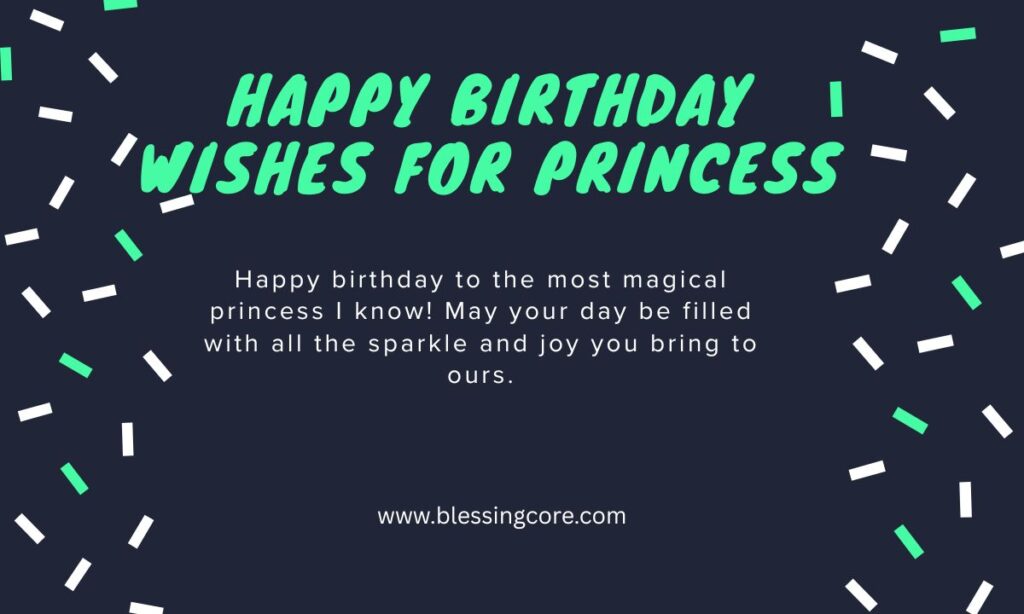 Happy Birthday Wishes for Princess