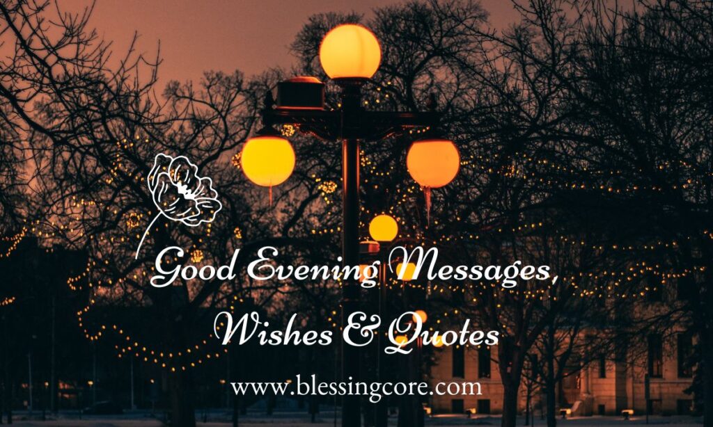 Good Evening Messages