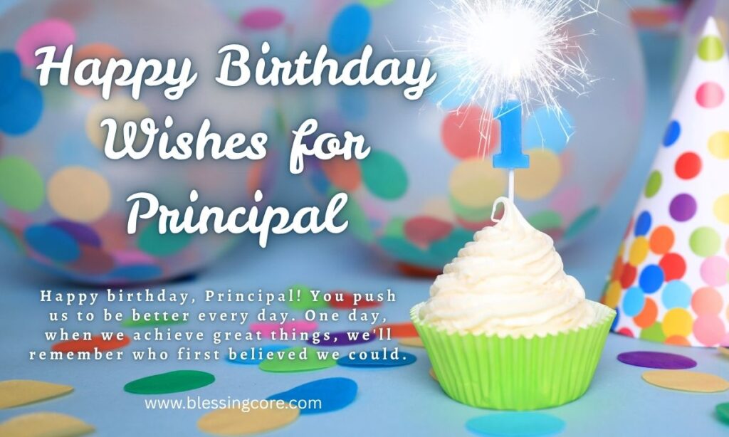 Happy Birthday Wishes for Principal