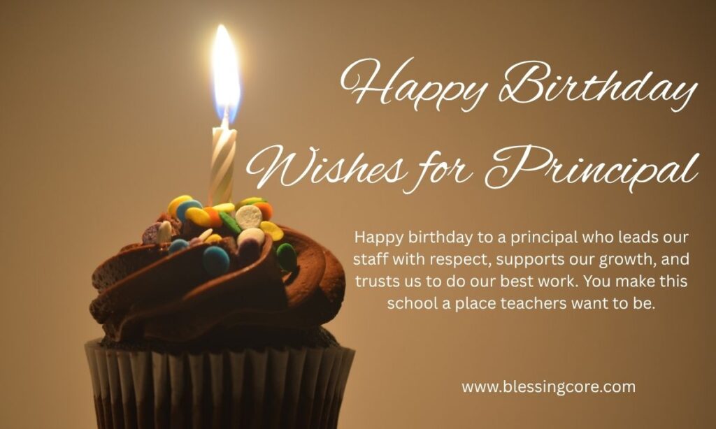 Happy Birthday Wishes for Principal