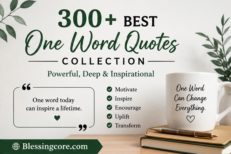 One Word Quotes