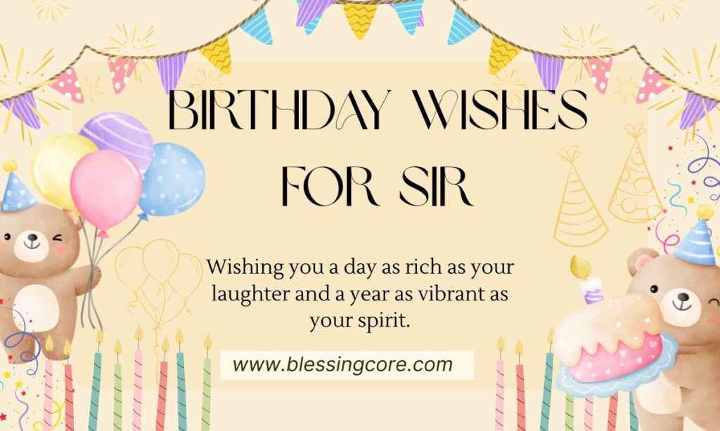 Birthday Wishes for Sir