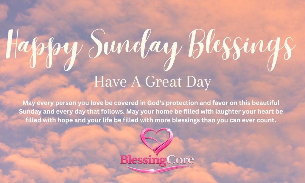 Happy Sunday blessings