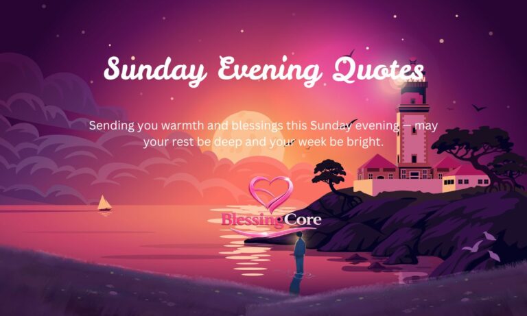 Sunday Evening Quotes & Blessings