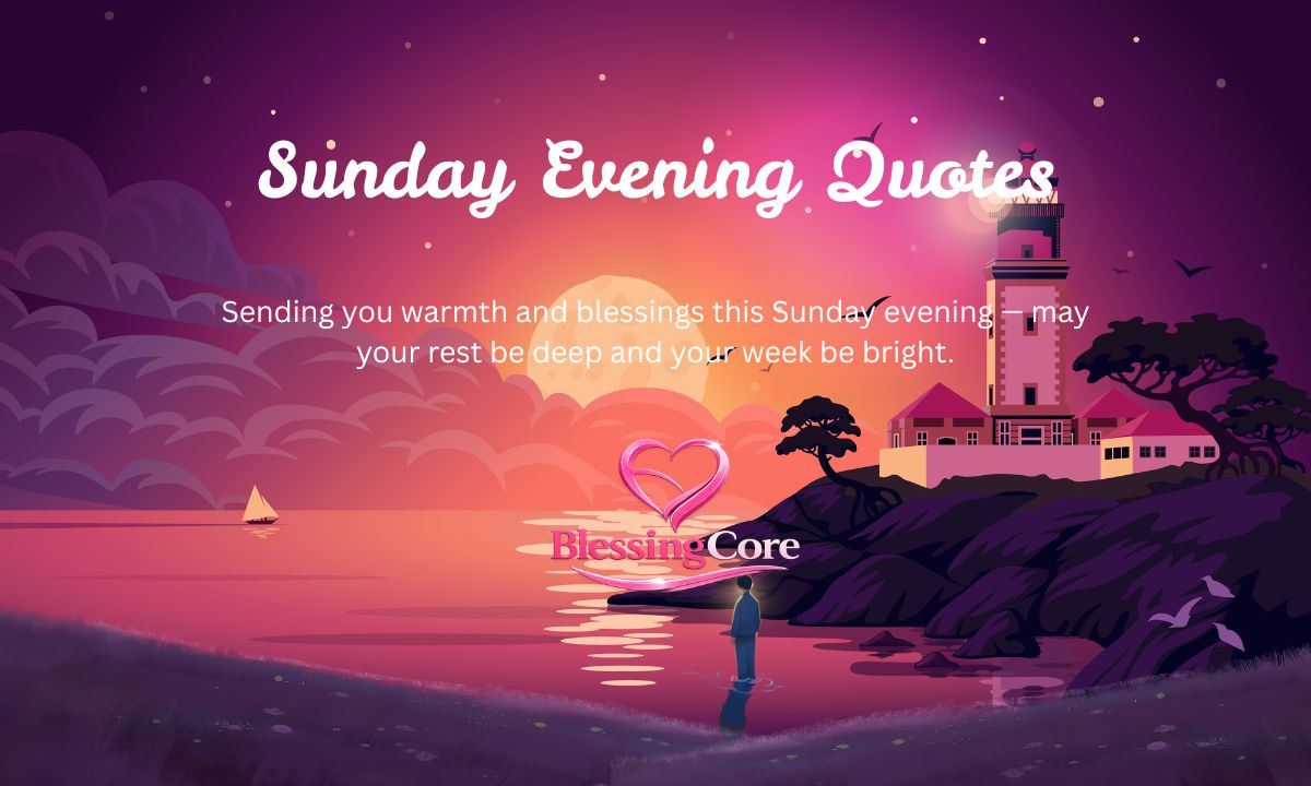 Sunday Evening Quotes & Blessings