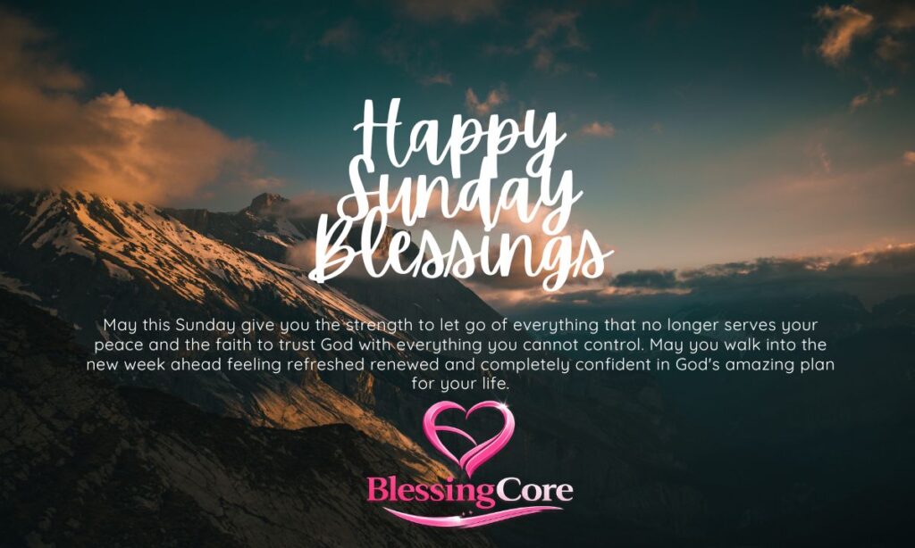 Happy Sunday blessings