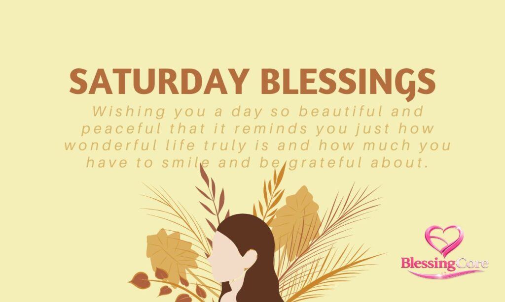 Saturday Blessings