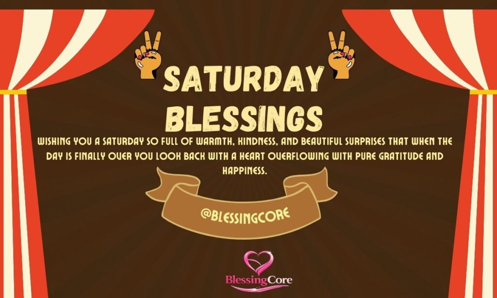 Saturday Blessings