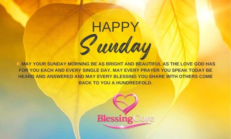 Happy Sunday blessings