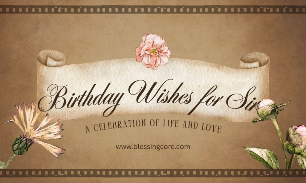 Birthday Wishes for Sir