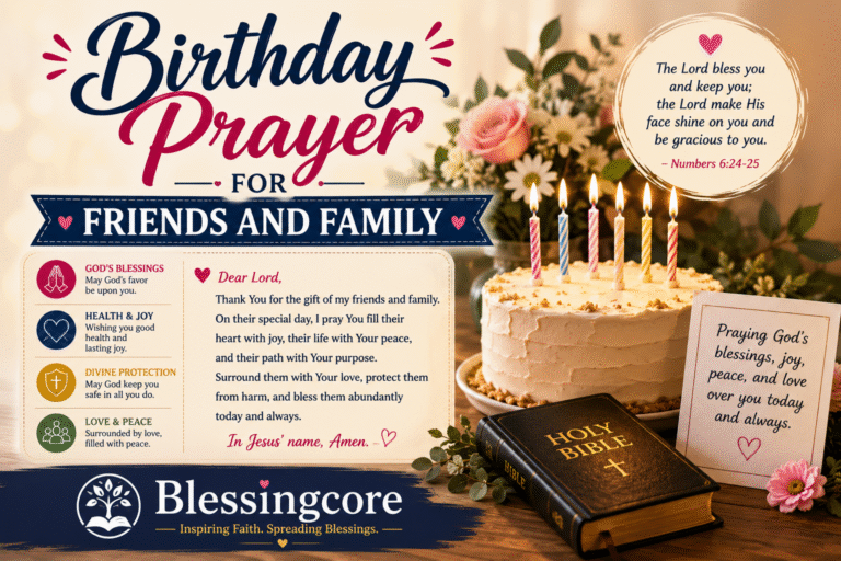 Birthday Prayer for Friends and Family