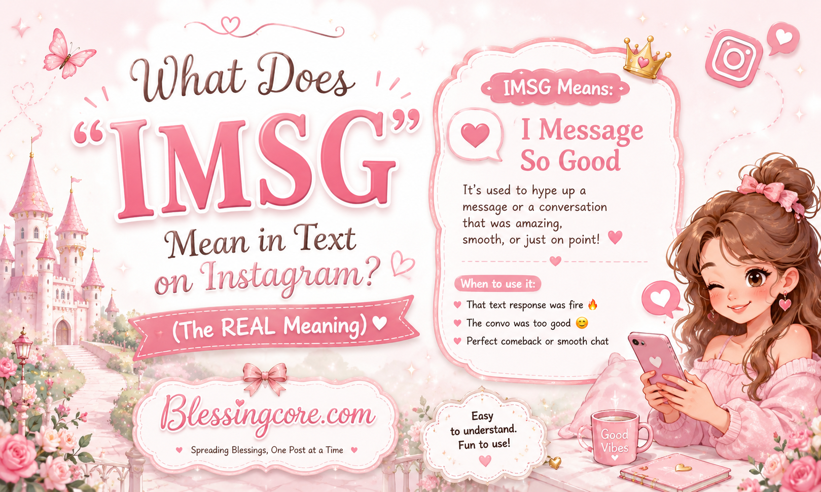 IMSG mean in text on Instagram
