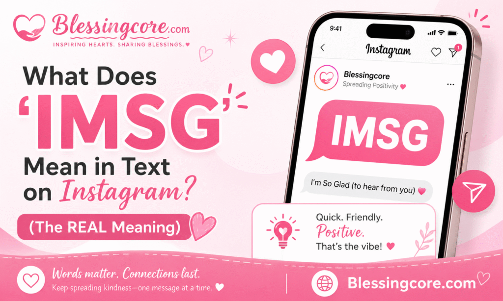  IMSG mean in text on Instagram