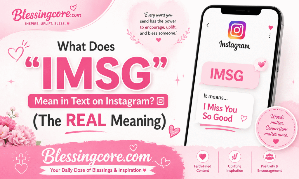  IMSG mean in text on Instagram