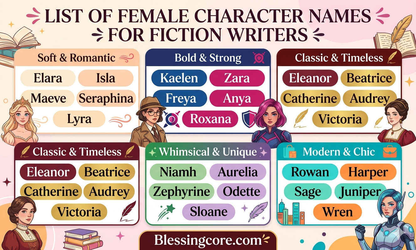 List Female Character Names