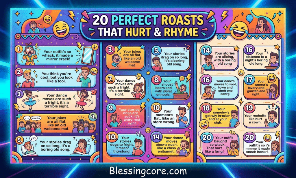 Perfect Roasts That Hurt and Rhyme