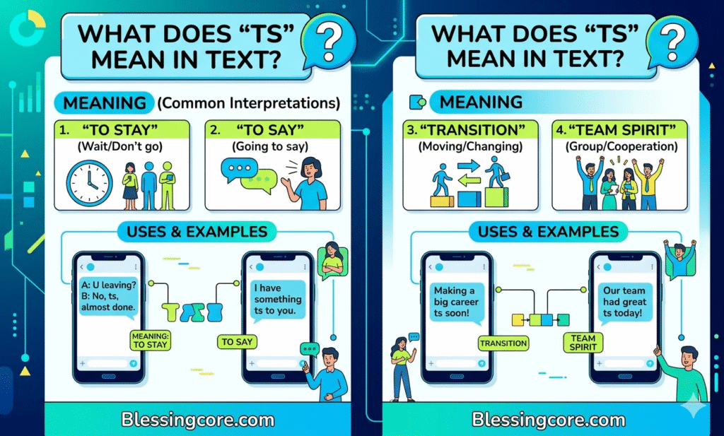 TS mean in text