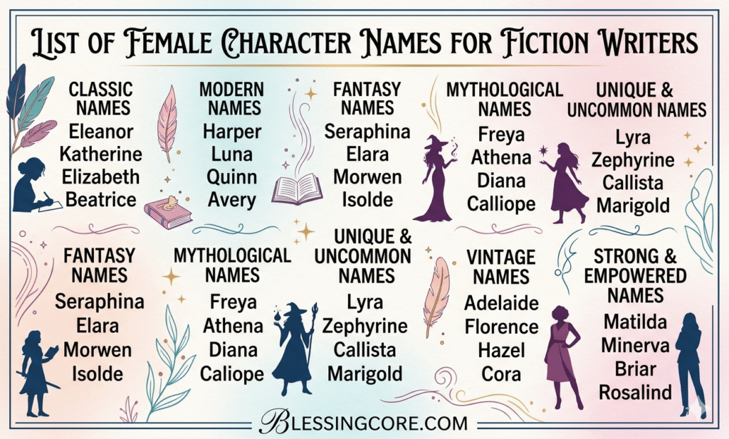 List Female Character Names